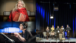 Photographs of Rehearsal for Reording in Radio Theatre, Broadcasting House