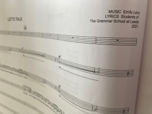 Opening page for score of 'Let's Talk'