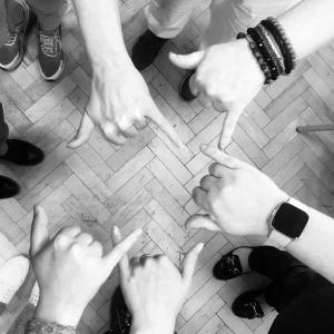 Bee hand shapes from participants in the co-creation of Re:Sound Micro Opera for Streetwise Opera