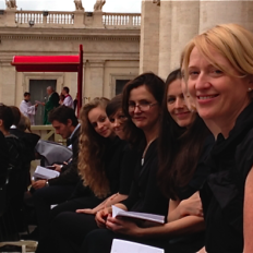 About to sing for the Pope at the Vatican! - With Stevie Wishart and Sinfonye