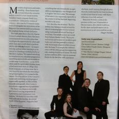 Article in Choir and Organ on Marian Consort Commission